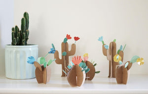 Mes cactus colorés - 6 cactus à créer-5-Pirouette Cacahouète-Kit créatif pour enfant