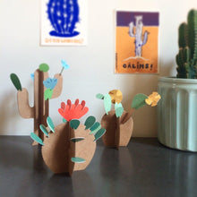 Charger l&#39;image dans la galerie, Mes cactus colorés - 6 cactus à créer-Pirouette Cacahouète-Kit créatif pour enfant