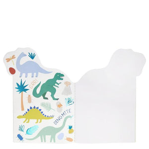 Cahier de dessin et stickers - Dinosaures-2-Meri Meri- Papeterie pour enfant