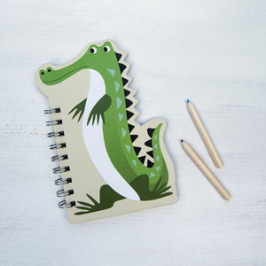 Cahier à spirales - Le crocodile-2-Rex London-Anniversaire animaux sauvages pour les enfants