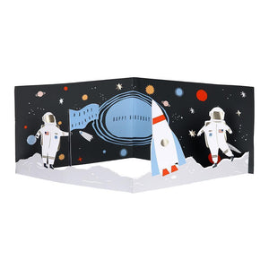 Carte anniversaire - Espace-Meri Meri-Anniversaire pour enfants sur le thème de l'espace et des robots