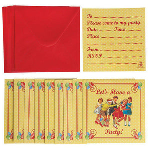 Cartes d'invitation anniversaire - Vintage-2-Rex London- Papeterie pour enfant