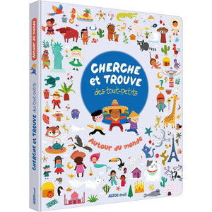 Cherche et trouve des tout-petits - Autour du monde-Auzou-Les livres pour les enfants de 2 ans