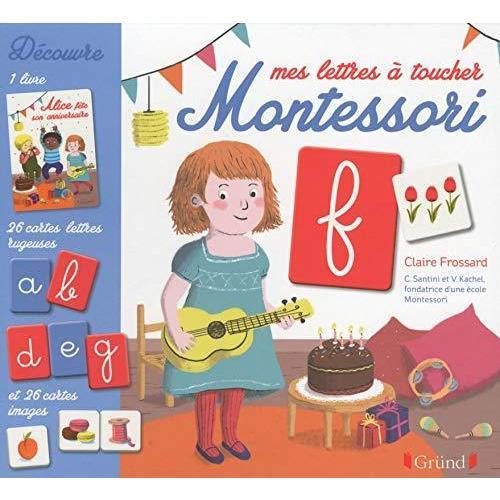 Coffret Montessori - Mes lettres à toucher-Gründ- Les livres Montessori pour enfants