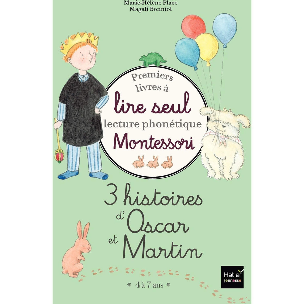 Coffret Premiers livres à lire seul - 3 histoires d'Oscar et Martin - Pédagogie Montessori (niveau 3)-Hatier Jeunesse- Les livres Montessori pour enfants