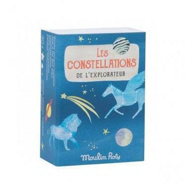 Constellations phosphorescentes de l'explorateur - Petite boîte d' étoiles fluorescentes dans la nuit - Moulin Roty