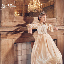 Charger l&#39;image dans la galerie, Déguisement robe de reine dorée Elisabeth pour enfant 3-4 ans Souza - Idées cadeaux pour fille et garçon à chaque âge-4
