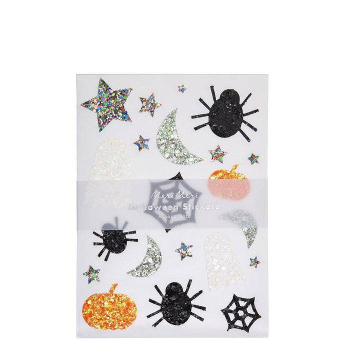 Feuille d'autocollants Halloween scintillants-Meri Meri-Halloween pour les enfants