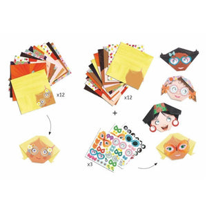 Initiation à l'Origami - Frimousses-2-Djeco-Kit créatif pour enfant