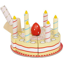 Charger l&#39;image dans la galerie, Gâteau d&#39;anniversaire à la vanille - Dinette en bois