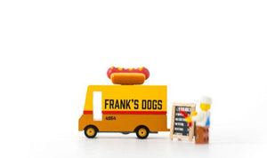Petite voiture en bois - Camion hot-dog