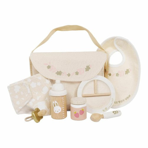 Sac et accessoires pour bébé, Baby Nursing set - Jouet en bois écologique
