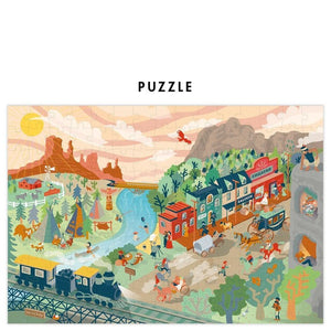 Mon puzzle go back in time - Far West-3-Pirouette Cacahouète-Nos idées cadeaux pour enfant à chaque âge