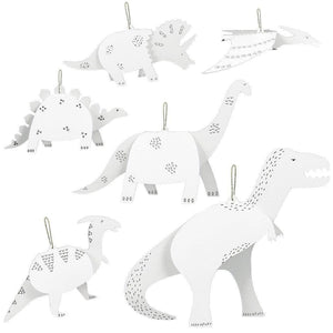 Mes dinosaures - 6 suspensions dinosaures à colorier-2-Pirouette Cacahouète-Kit créatif pour enfant
