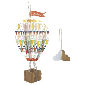 Mes montgolfières de rêve - 4 montgolfières + 4 nuages à créer-3-Pirouette Cacahouète-Kit créatif pour enfant