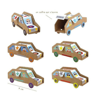 Mes voitures vintage - 6 voitures à construire + 120 stickers-2-Pirouette Cacahouète-Kit créatif pour enfant