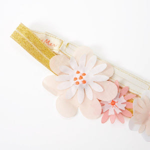 Kit de déguisement ailes de fée avec couronne fleurie - Meri Meri - couronne fleurie