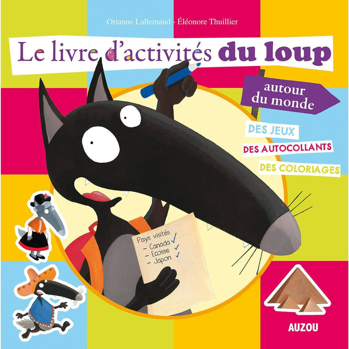 Le livre d'activité du loup autour du monde-Auzou-Orianne Lallemand & Eleonore Thuillier