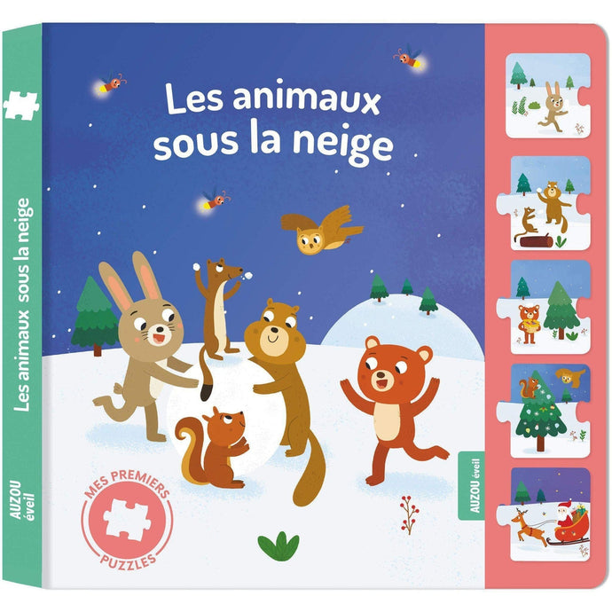 Les animaux sous la neige-Auzou-Les livres pour les enfants de 3 ans