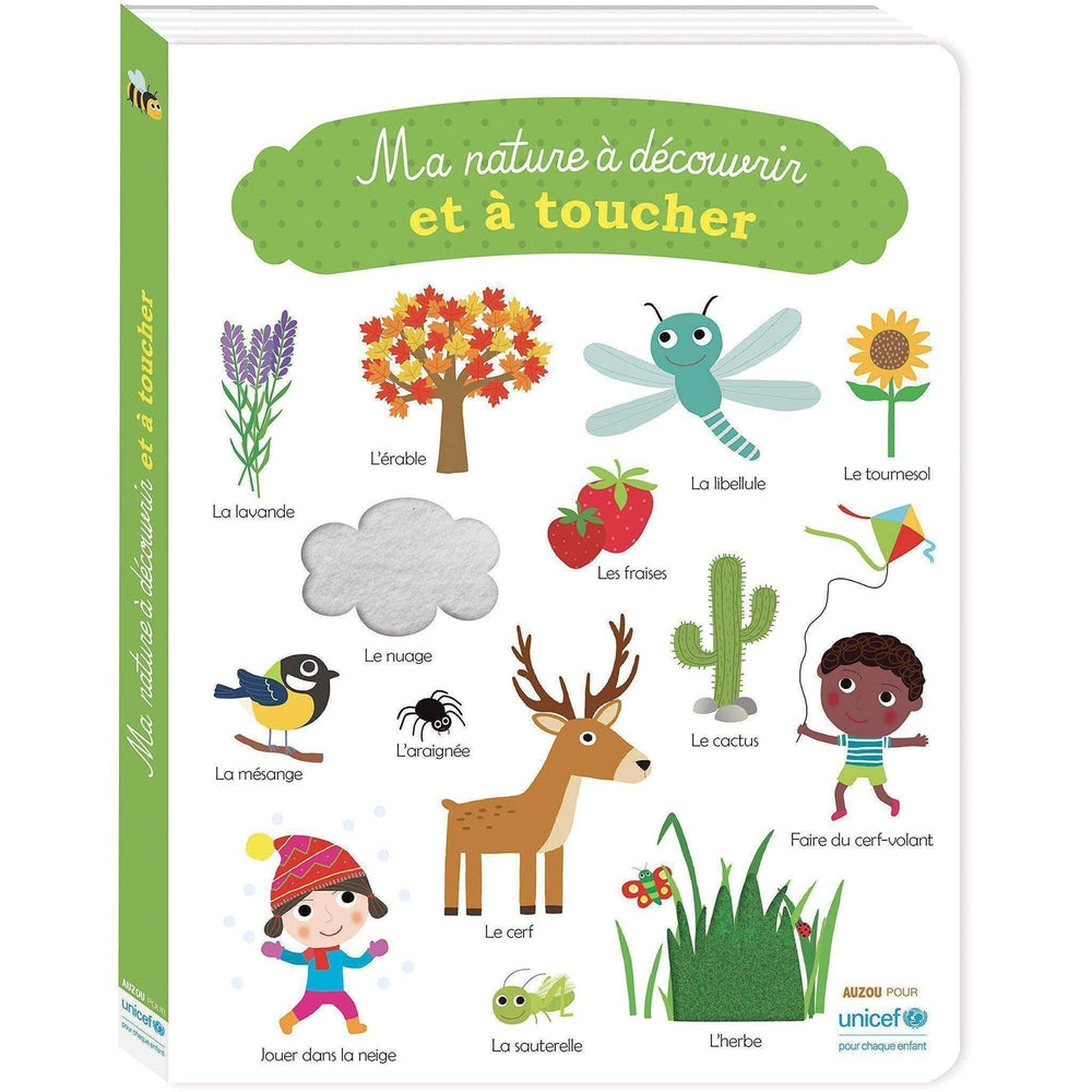 Ma nature à découvrir et à toucher-Auzou-Les livres sur l'écologie pour enfants