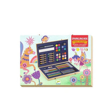 Charger l&#39;image dans la galerie, Malette Sparkling color box - Coffret en bois de nécessaire à dessin - Crayons et feutres pour enfant 6 ans et +