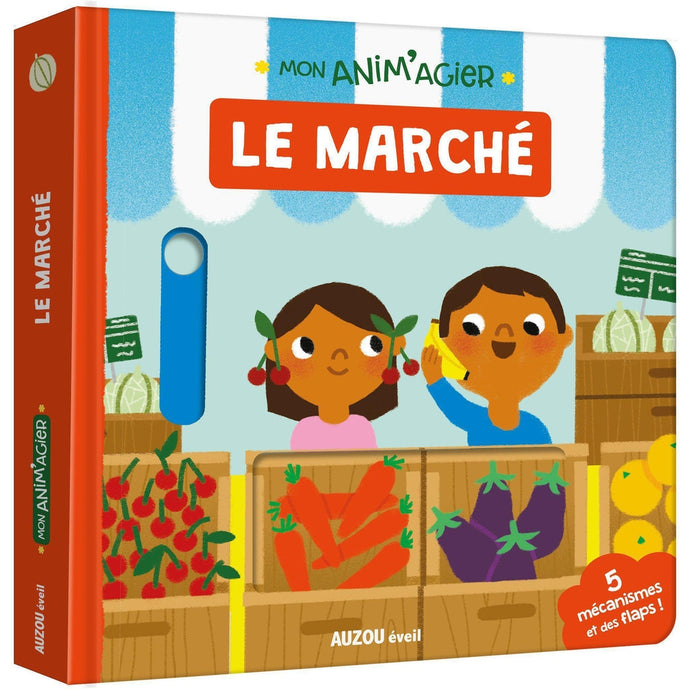 Mon anim'agier - Le marché-Auzou-Les livres pour les enfants de 2 ans