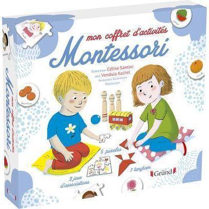 Mon coffret d'activités Montessori- Gründ- Les livres et jeux Montessori pour enfants