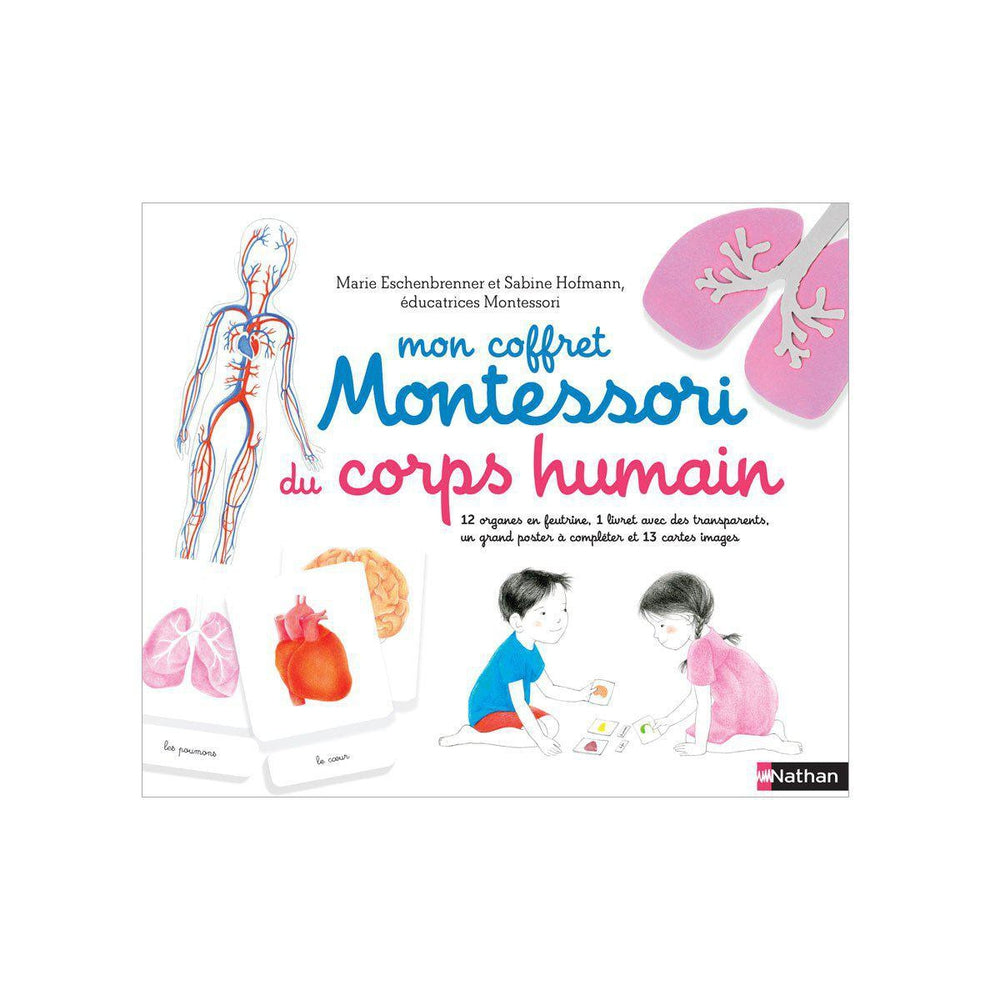 Mon Coffret Montessori du corps humain-Nathan-Les livres Montessori pour enfants