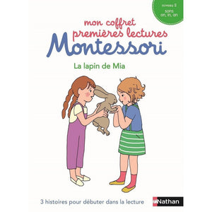 Mon coffret premières lectures Montessori - Le lapin de Mia (niveau 2)-Nathan- Les livres Montessori pour enfants