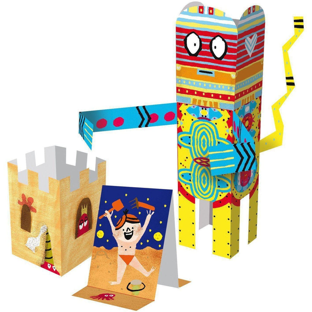 PaperToys géants - Robots-Auzou-Kit créatif pour enfant
