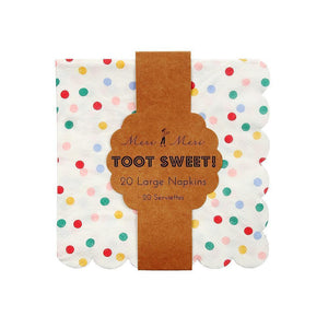 Petites Serviettes en papier à pois-2-Meri Meri-Anniversaire coloré pour les enfants