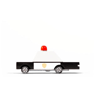 Petite voiture en bois - Voiture de police - Candylab