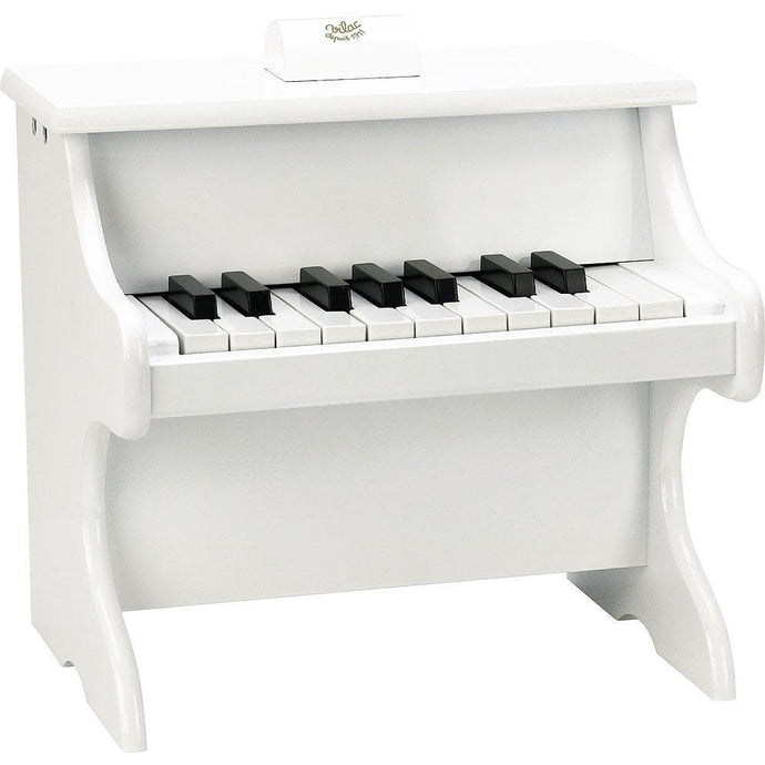 Piano blanc 18 touches avec partitions - Vilac