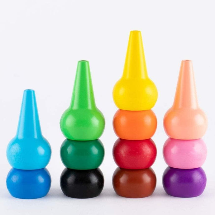 Playon Crayon-Studio Skinky-12 Crayons à doigts pour bébés-non toxique-2