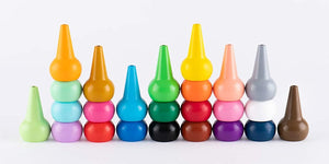 Playon Crayon-Studio Skinky-12 Crayons à doigts pour bébés-non toxique-8