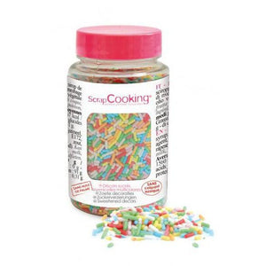 Décors à parsemer pour gâteaux confettis vermicelles multicolores - Scrap Cooking