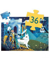 Charger l&#39;image dans la galerie, Le chevalier de la pleine lune - Puzzle silhouette - Djeco