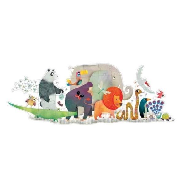 La parade des animaux - Puzzle géant-Djeco-Nos idées cadeaux pour enfant à chaque âge