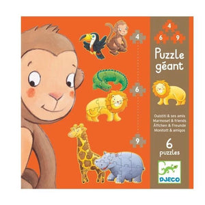 Ouistiti et ses amis - Puzzle géant évolutif-2-Djeco-Nos idées cadeaux pour enfant à chaque âge