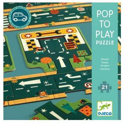 La Route - Puzzle géant Pop to Play - Djeco