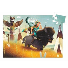 Charger l&#39;image dans la galerie, Tatanka, jeune indien - Puzzle silhouette-2-Djeco-Nos idées cadeaux pour enfant à chaque âge