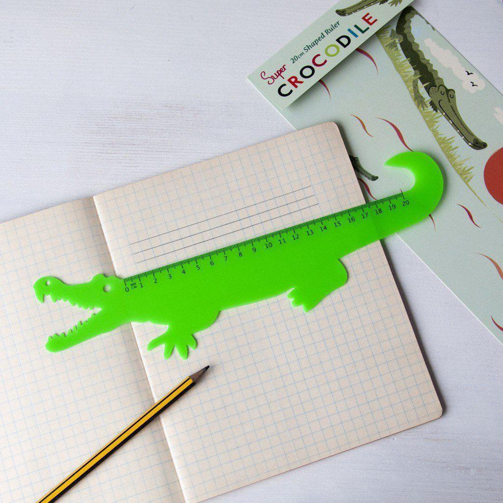 Règle en plastique - Le crocodile-Rex London-Fournitures pour enfant