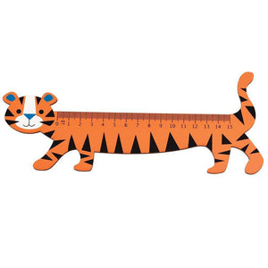 Règle en bois - Le tigre-2-Rex London-Anniversaire animaux sauvages pour les enfants