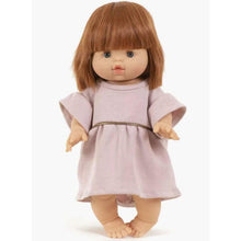 Charger l&#39;image dans la galerie, Robe Daisy en molleton couleur Pétale - Vêtement pour poupée et poupon - Minikane