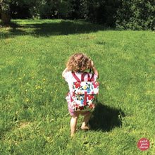Charger l&#39;image dans la galerie, Sac porté - Sac à dos mini-coursier en coton enduit pour enfant - Le petit Lucas du Tertre - Hibiscus - Petit Jour Paris