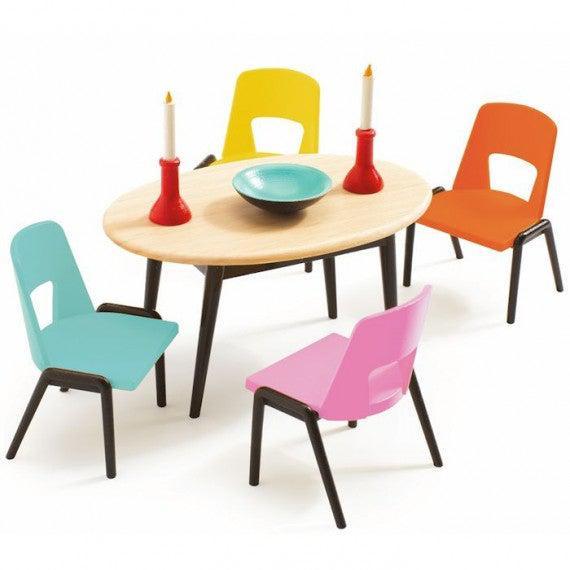 La salle à manger-mobilier maison de poupées-Djeco-Nos idées cadeaux pour enfant à chaque âge