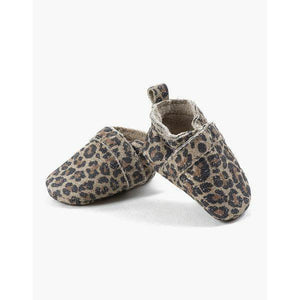 Mini slippers en cuir Léopard- Accessoire pour poupée et poupon - Minikane