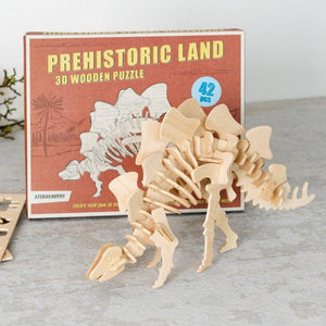 Puzzle 3D en bois - Stégosaure-4-Rex London-Nos idées cadeaux pour enfant à chaque âge