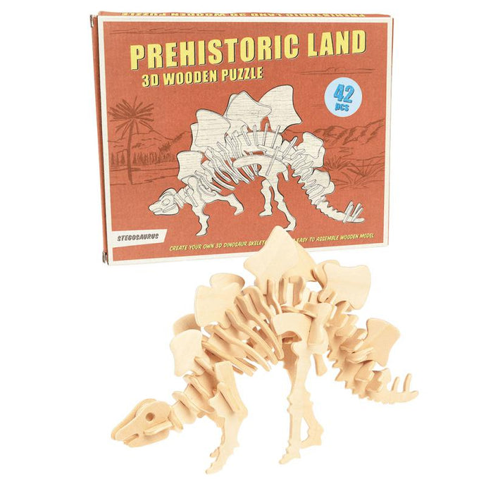 Puzzle 3D en bois - Stégosaure-Rex London-Nos idées cadeaux pour enfant à chaque âge