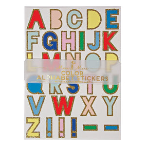 Stickers Alphabet-Meri Meri-Anniversaire coloré des enfants